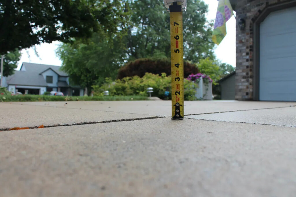Ruler on Concrete after
