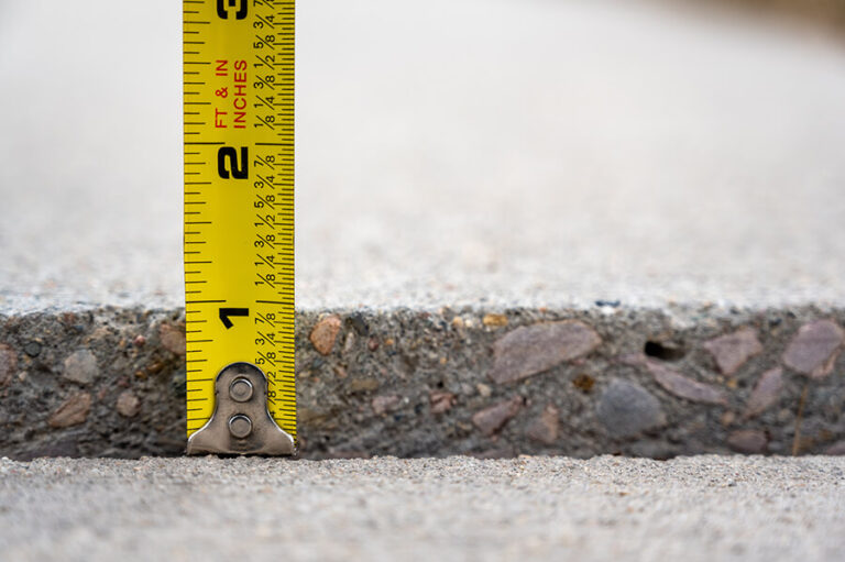 Measuring Stick In Concrete