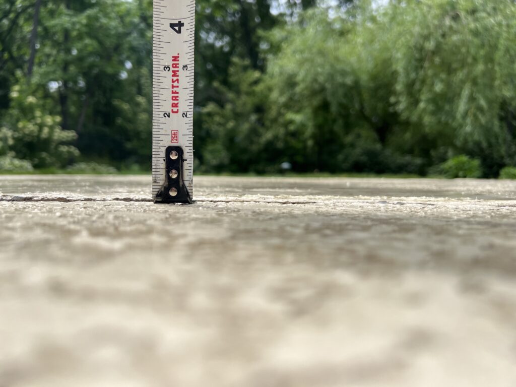 Pool Deck Lifted to Remove Trip